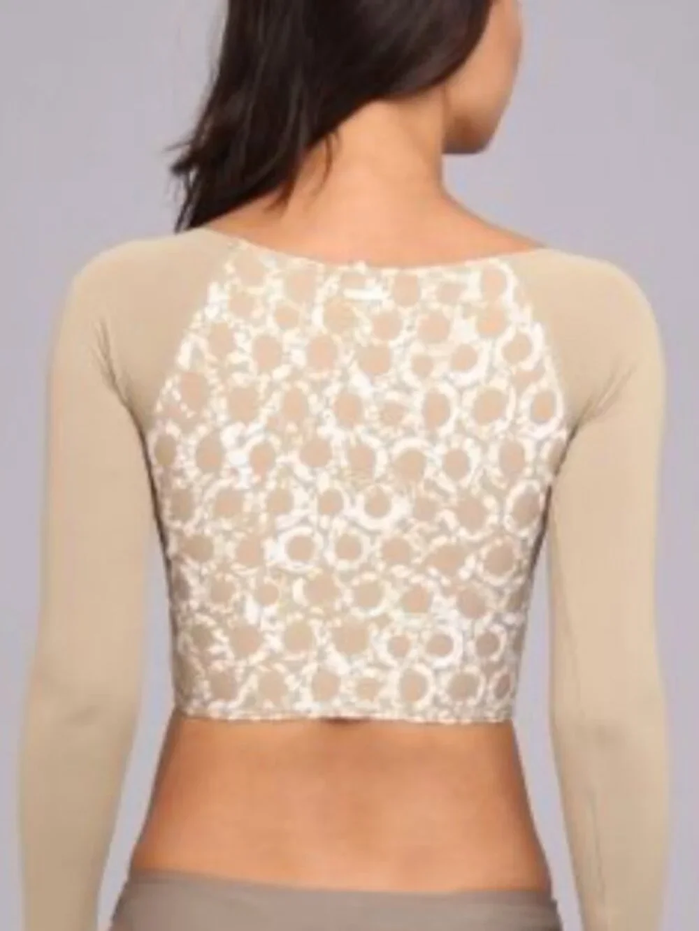 NWOT Michael Michael Kors Batik Cropped Rash Guard
